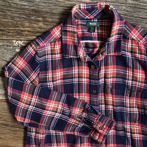 Roots Plaid Flannel Shirt
